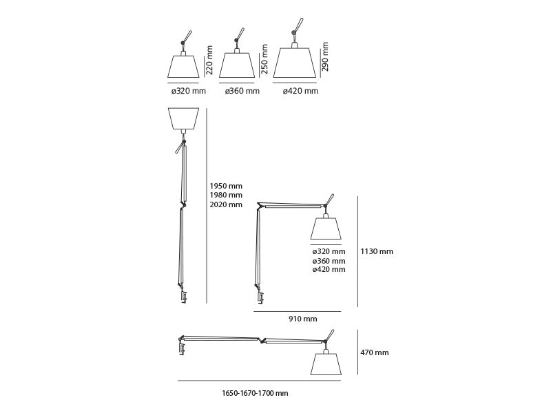 Artemide Tolomeo Mega Tischleuchte – Ansicht 1