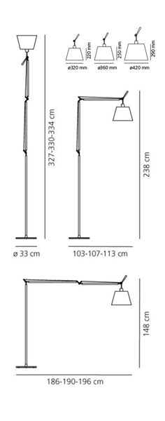 Artemide Tolomeo Mega Stehleuchte – Ansicht 1