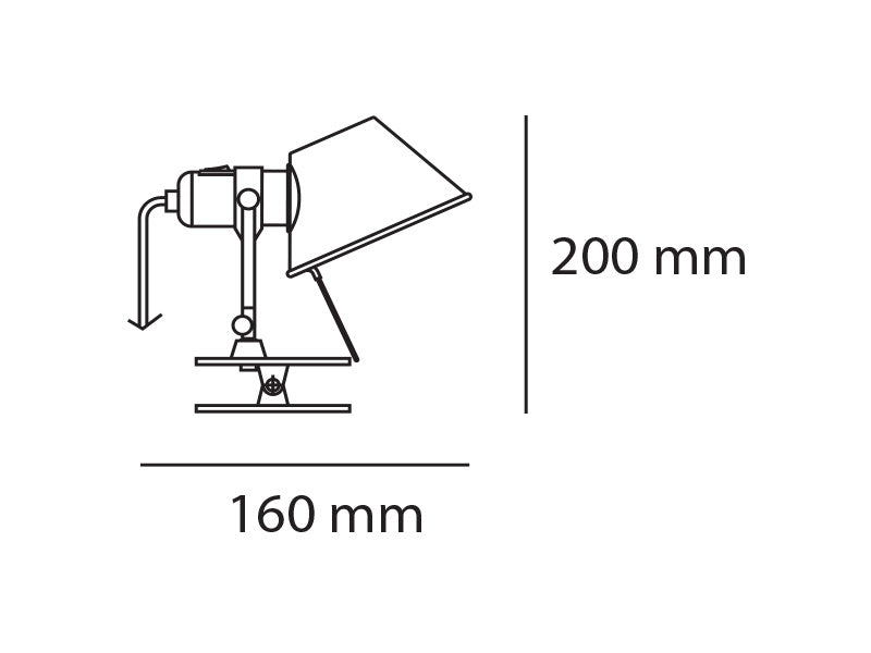 Artemide Tolomeo Pinza Wandleuchte – Ansicht 1