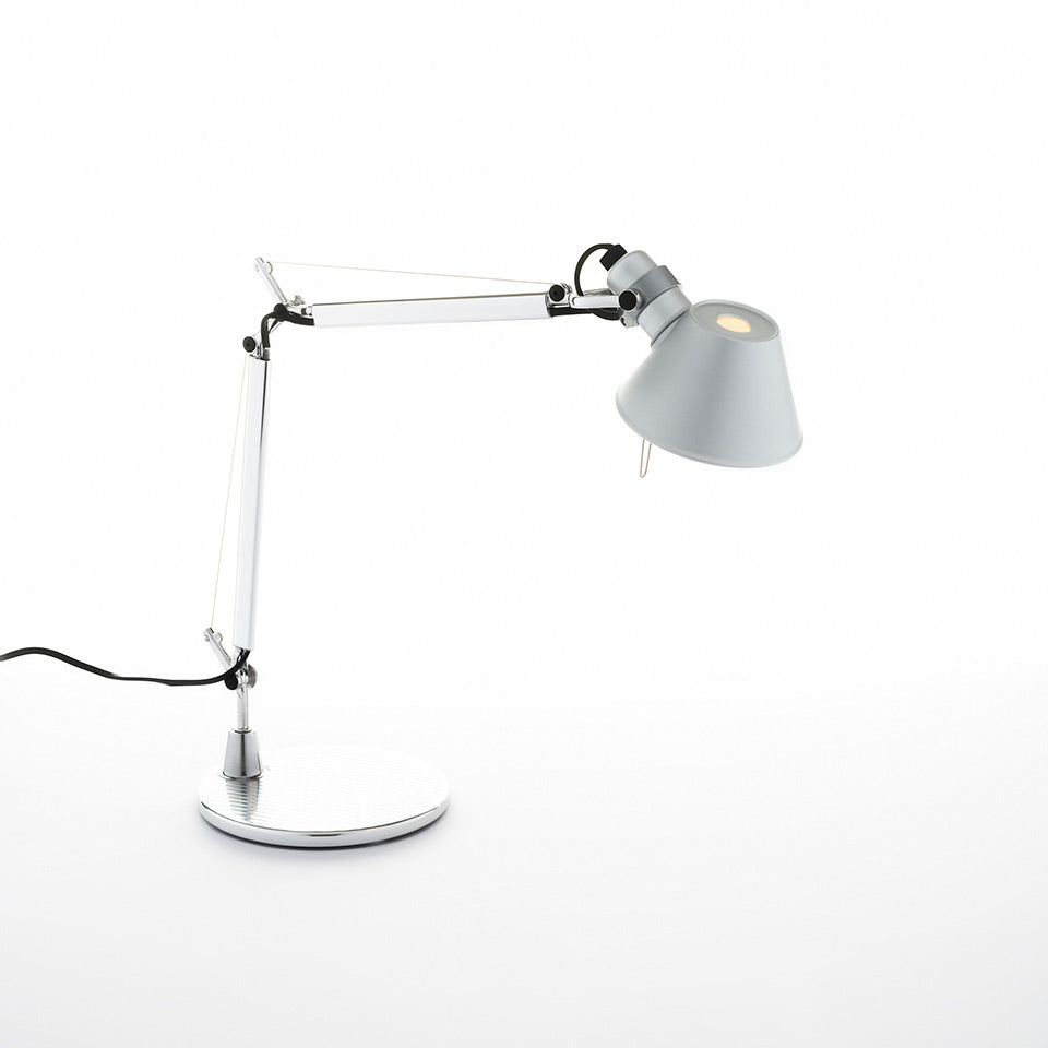 Artemide Tolomeo Micro Tischleuchte – Aluminium, für Leuchtmittel, Tischfuß
