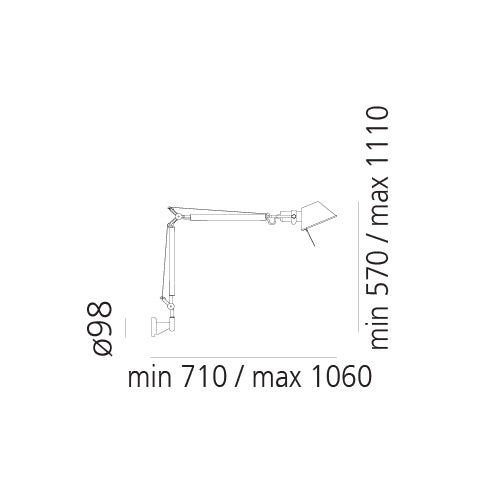 Artemide Tolomeo Mini Wandleuchte – Ansicht 1