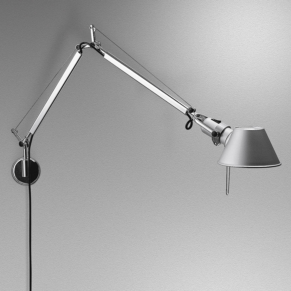 Artemide Tolomeo Mini Wandleuchte – Aluminium, für Leuchtmittel