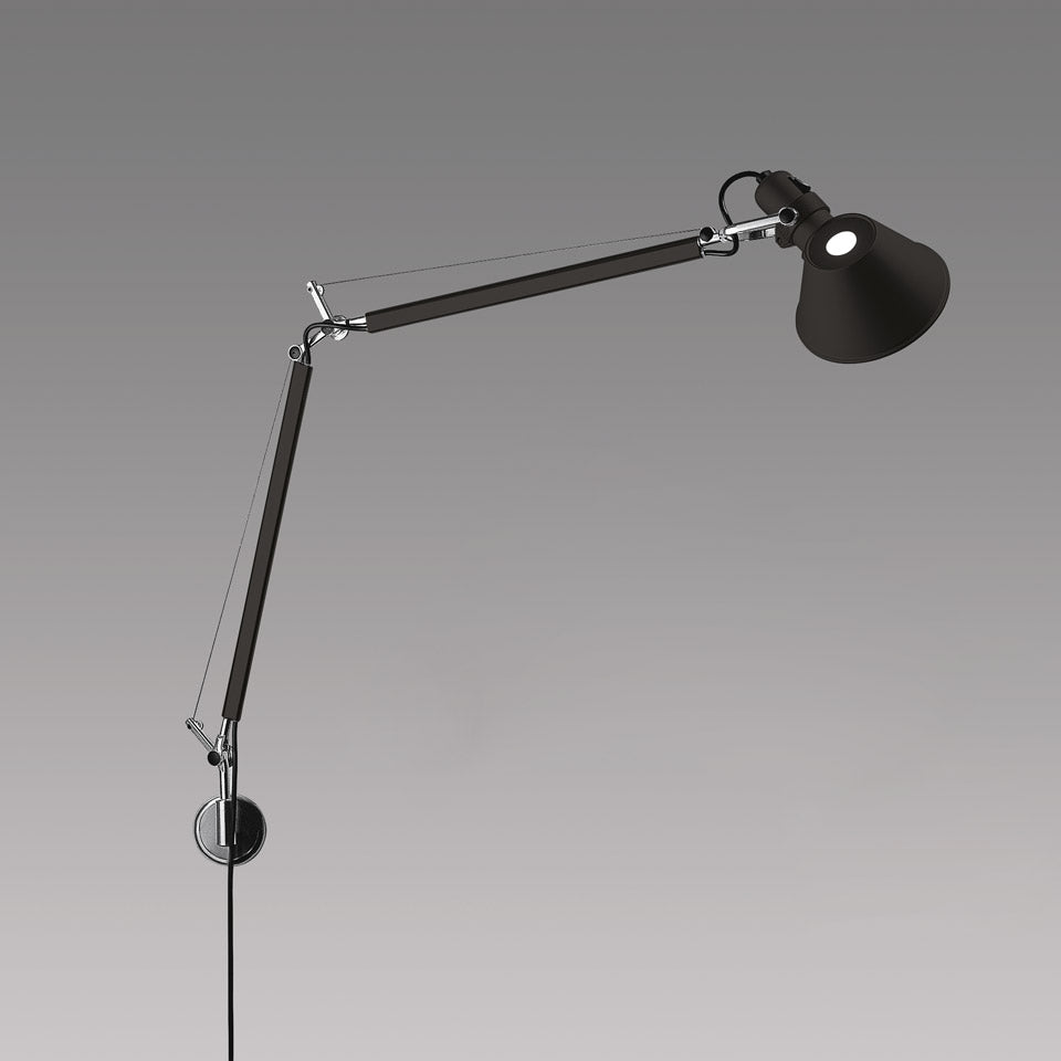 Artemide Tolomeo Mini Wandleuchte – Schwarz, für Leuchtmittel