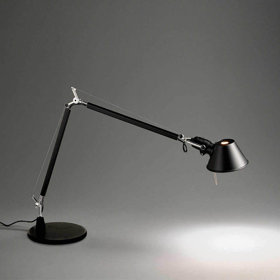 Artemide Tolomeo Tischleuchte – Schwarz, für Leuchtmittel, Einbaustift