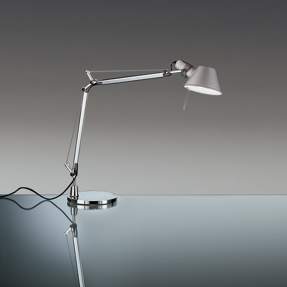 Artemide Tolomeo Mini Tischleuchte – für Leuchtmittel, Aluminium, Einbaustift