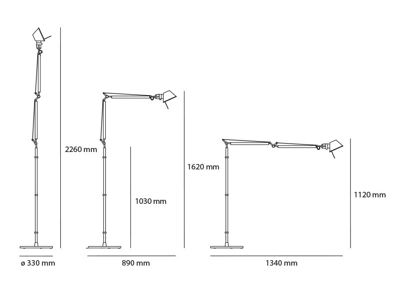 Artemide Tolomeo Stehleuchte – Ansicht 1