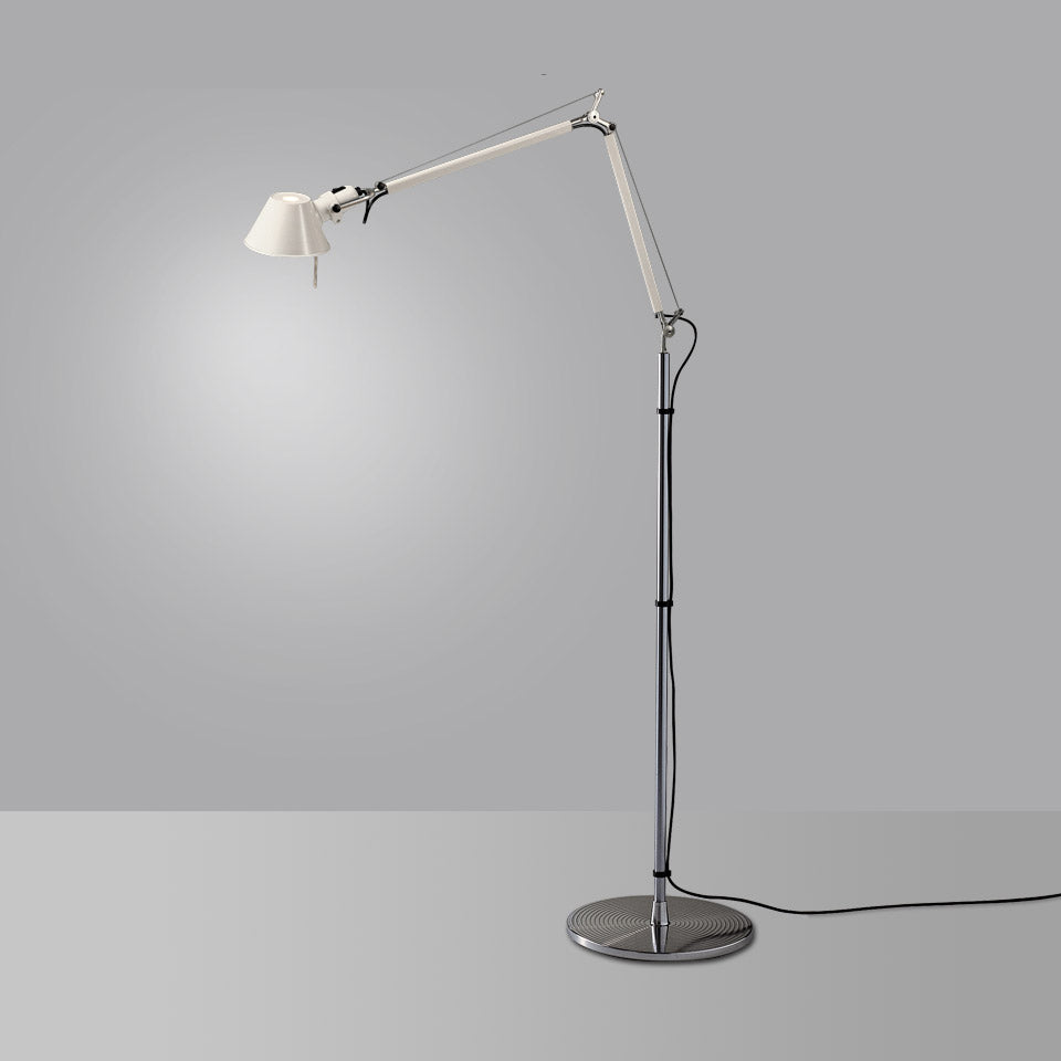 Artemide Tolomeo Stehleuchte – Standard, Weiß, für Leuchtmittel