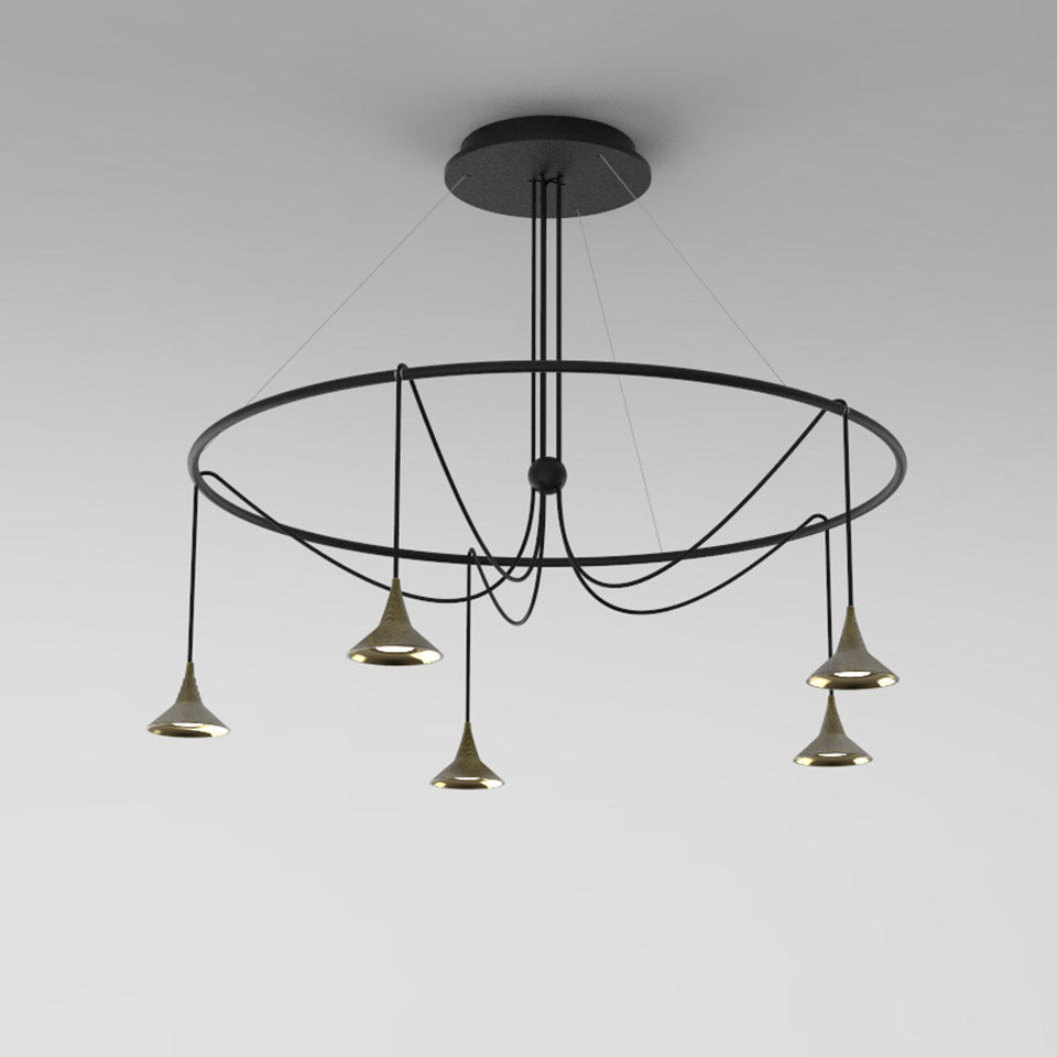 Artemide Unterlinden Pendelleuchte – Chandelier Ring, Messing, 2700 K